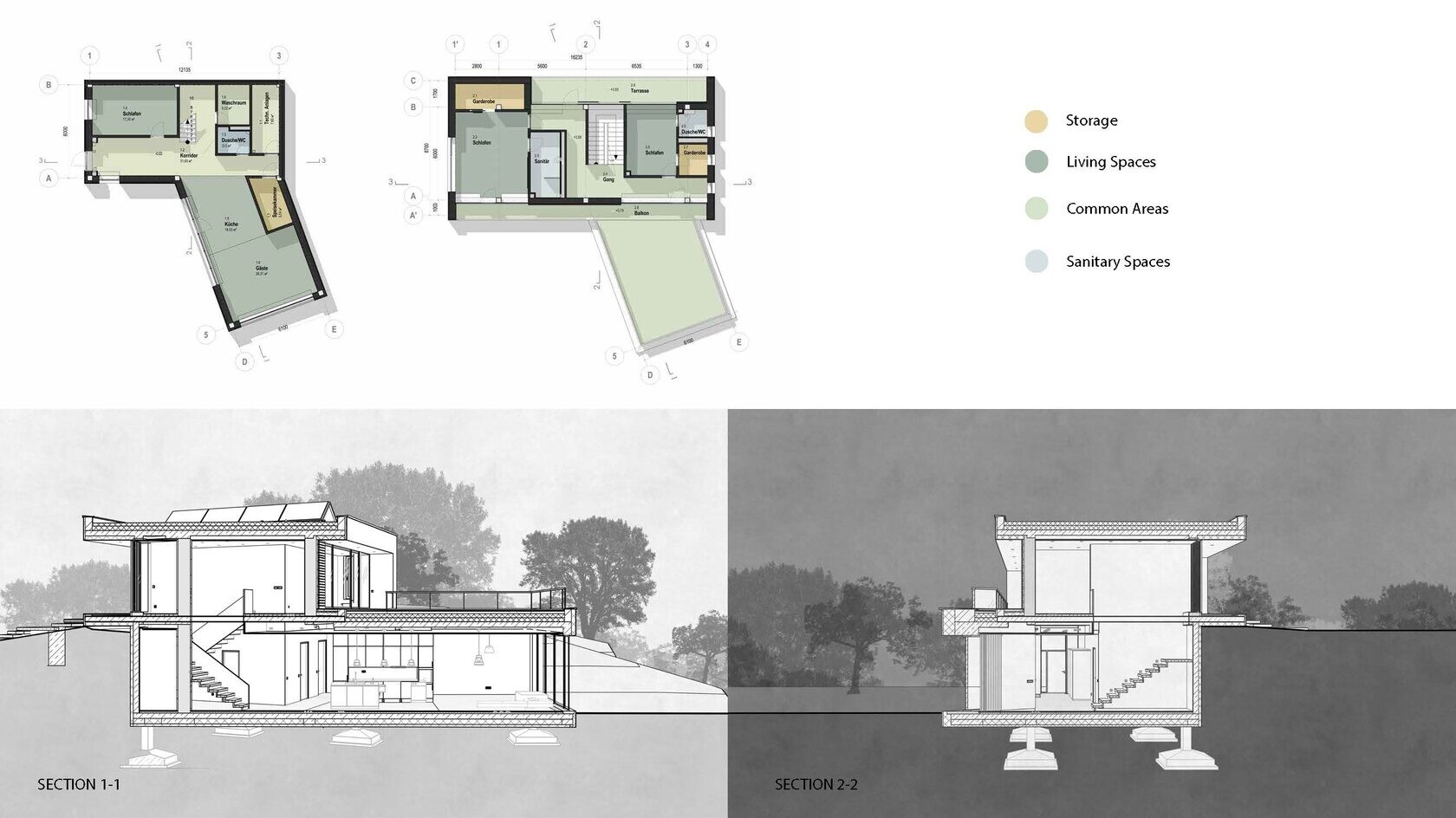 Design of the Private Residence Alpine House in Bern