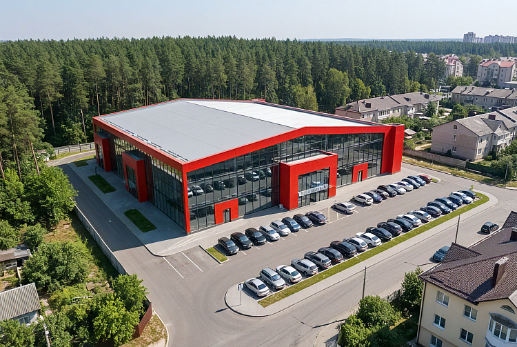 Расширение здания торгового комплекса ДЕКОРУМ, Минск, Беларусь